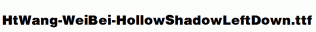HtWang-WeiBei-HollowShadowLeftDown.ttf