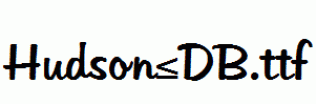 Hudson-DB.ttf