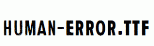 Human-Error.ttf