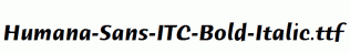 Humana-Sans-ITC-Bold-Italic.ttf
