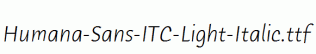 Humana-Sans-ITC-Light-Italic.ttf