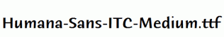Humana-Sans-ITC-Medium.ttf