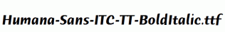Humana-Sans-ITC-TT-BoldItalic.ttf