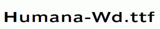 Humana-Wd.ttf