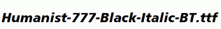Humanist-777-Black-Italic-BT.ttf