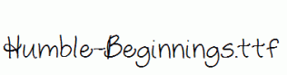 Humble-Beginnings.ttf