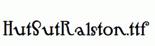 HutSutRalston.ttf