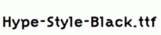 Hype-Style-Black.ttf