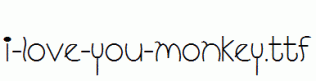 I-Love-You-Monkey.ttf