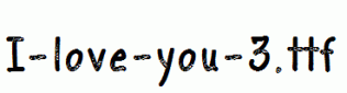 I-love-you-3.ttf