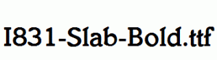 I831-Slab-Bold.ttf