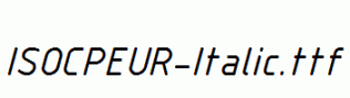 ISOCPEUR-Italic.ttf