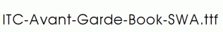 ITC-Avant-Garde-Book-SWA.ttf