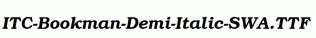 ITC-Bookman-Demi-Italic-SWA.ttf