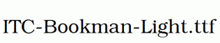 ITC-Bookman-Light.ttf