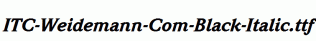 ITC-Weidemann-Com-Black-Italic.ttf