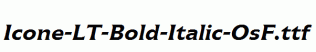 Icone-LT-Bold-Italic-OsF.ttf