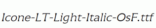Icone-LT-Light-Italic-OsF.ttf