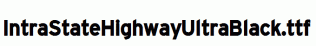 IntraStateHighwayUltraBlack.ttf