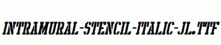 Intramural-Stencil-Italic-JL.ttf
