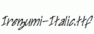 Irezumi-Italic.ttf