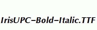 IrisUPC-Bold-Italic.ttf