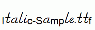 Italic-Sample.ttf