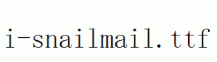 i-snailmail.ttf