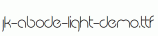 JK-Abode-Light-Demo.ttf