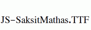 JS-SaksitMathas.ttf