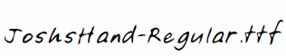JoshsHand-Regular.ttf