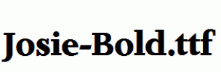 Josie-Bold.ttf