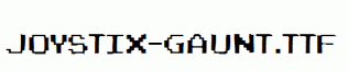 Joystix-Gaunt.ttf