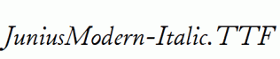 JuniusModern-Italic.ttf