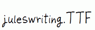 juleswriting.ttf