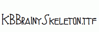 KBBrainySkeleton.ttf