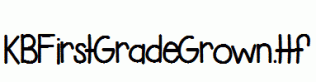KBFirstGradeGrown.ttf