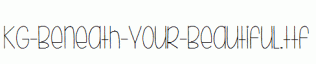 KG-Beneath-Your-Beautiful.ttf