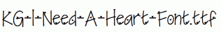KG-I-Need-A-Heart-Font.ttf
