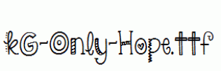 KG-Only-Hope.ttf