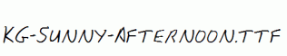 KG-Sunny-Afternoon.ttf