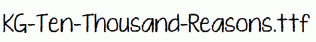 KG-Ten-Thousand-Reasons.ttf