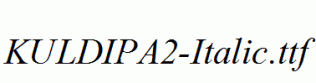 KULDIPA2-Italic.ttf