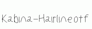 Kabina-Hairline.otf