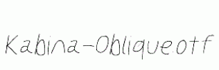 Kabina-Oblique.otf