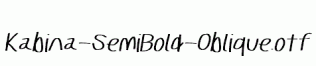 Kabina-SemiBold-Oblique.otf
