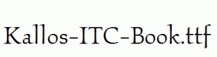 Kallos-ITC-Book.ttf
