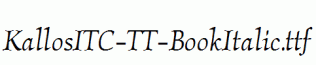 KallosITC-TT-BookItalic.ttf