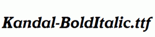 Kandal-BoldItalic.ttf