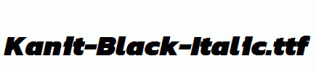 Kanit-Black-Italic.ttf